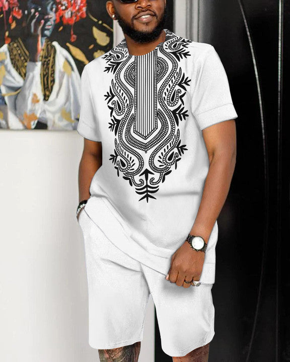 Suitmens Men's Fashion Print Shorts Set 30