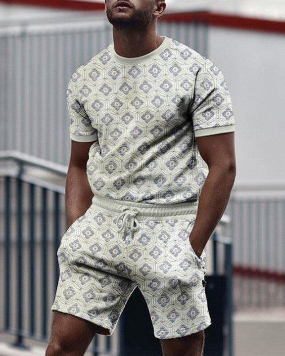 Suitmens Men's Colorblock Shorts Suit 01