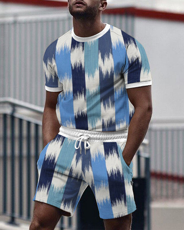 Suitmens Men's All Over Print Shorts Set 014
