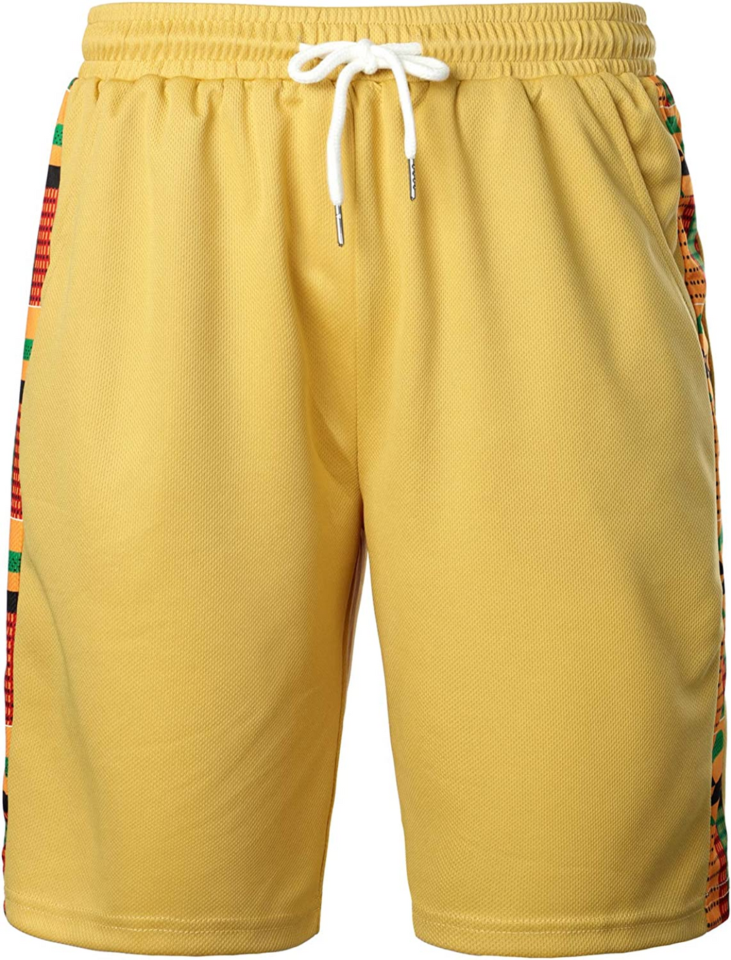 Men's Printed Colorblock T-Shirt and Shorts Set 022