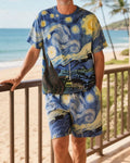 Men's Summer Vacation Round Neck Set 026