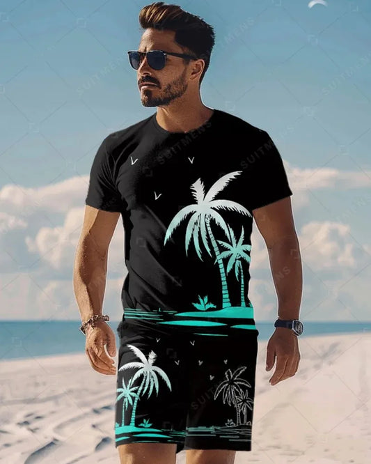 Men's Simple Casual Shorts Set 477