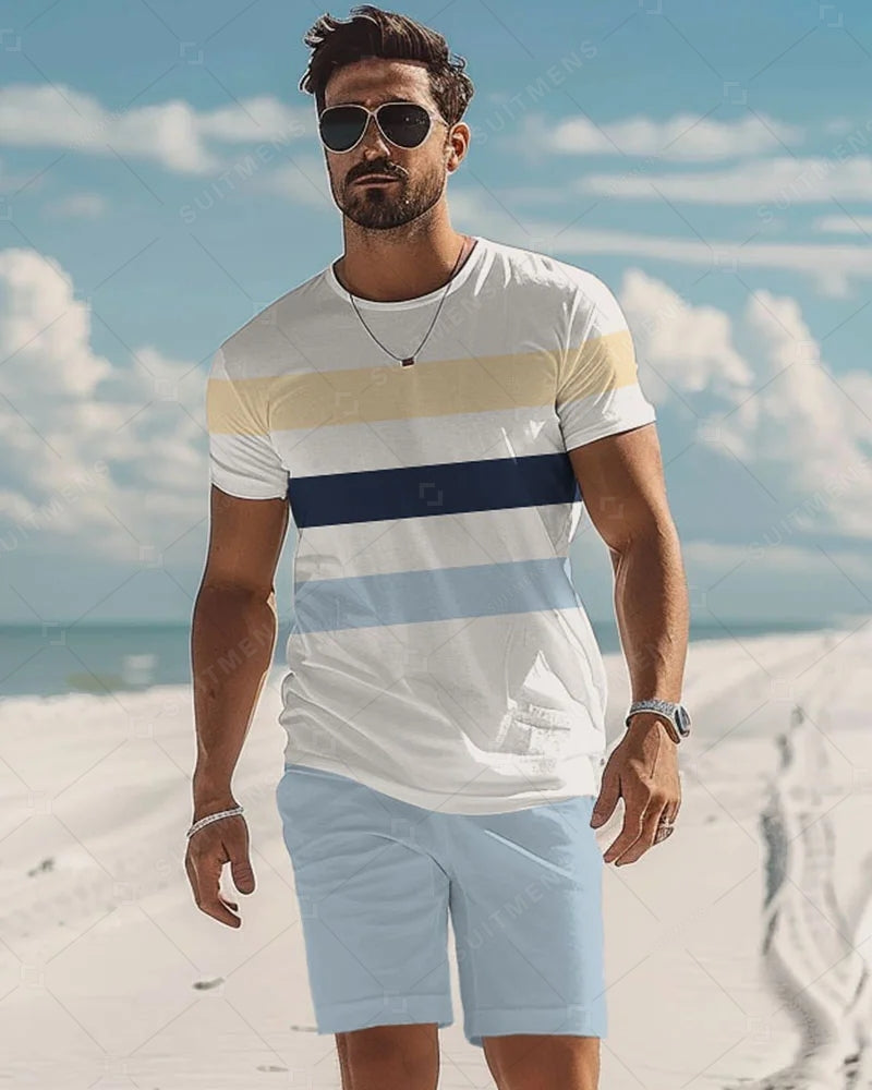 Men's Simple Casual Shorts Set 450