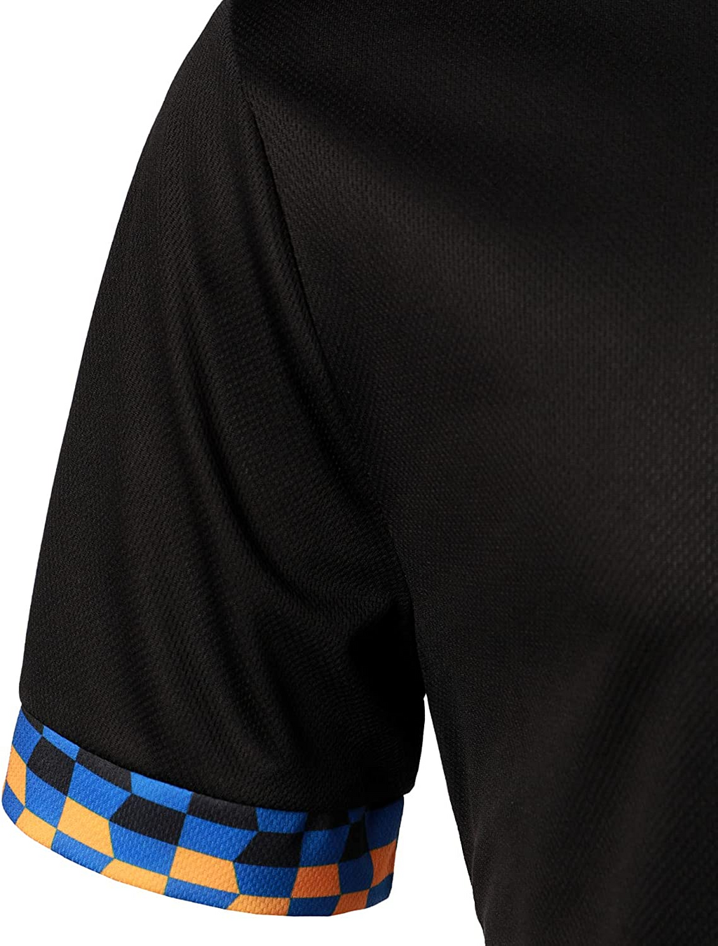 Men's Printed Colorblock T-Shirt and Shorts Set 003