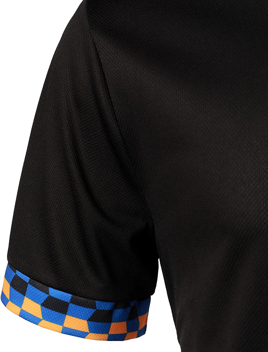 Men's Printed Colorblock T-Shirt and Shorts Set 003