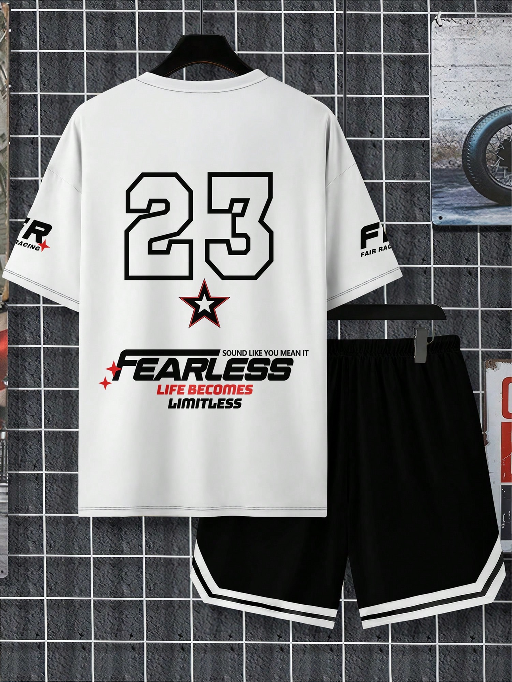Men's Summer Sports Short Sleeve Set 005