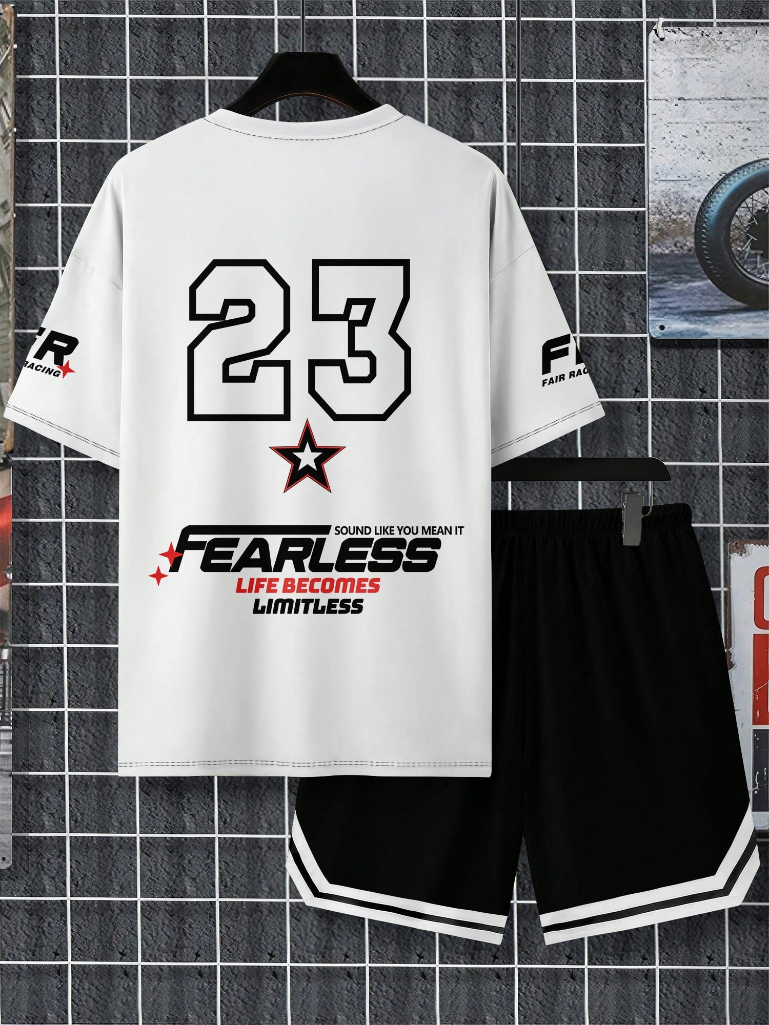 Men's Summer Sports Short Sleeve Set 005