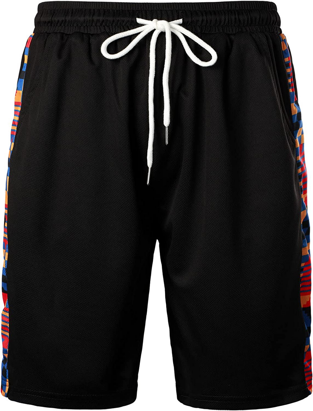Men's Printed Colorblock T-Shirt and Shorts Set 003