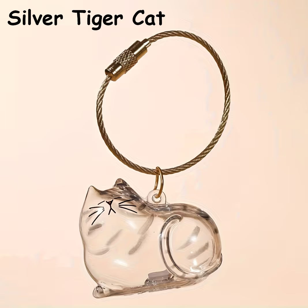 🐾Pet Hair Memorial Capsule Keychain