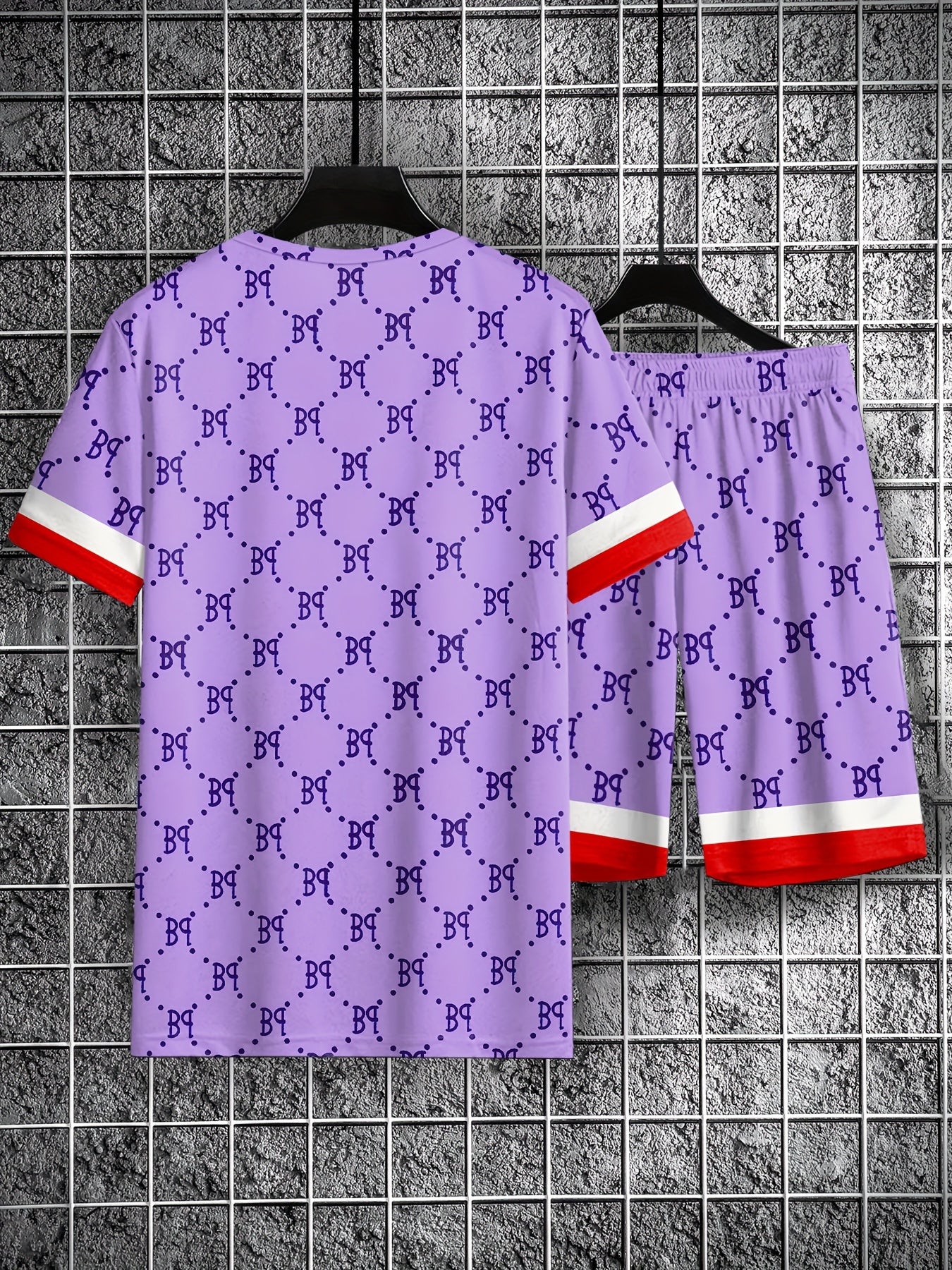 Men's Summer Vacation Round Neck Set 212
