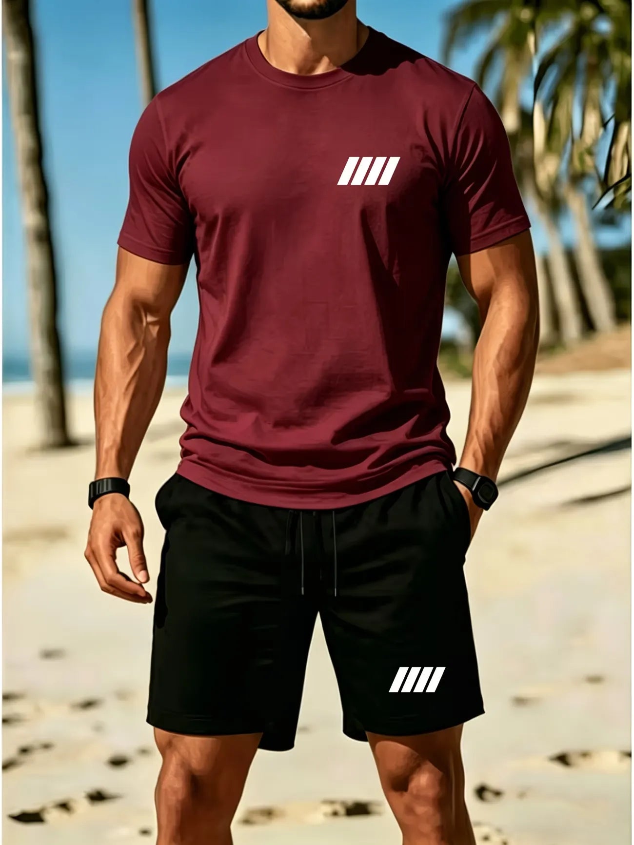 ⏰ Letzter Tag: 50% Rabatt! 🔥-Herren-Sommer-Set aus Leinen mit Poloshirt und Shorts