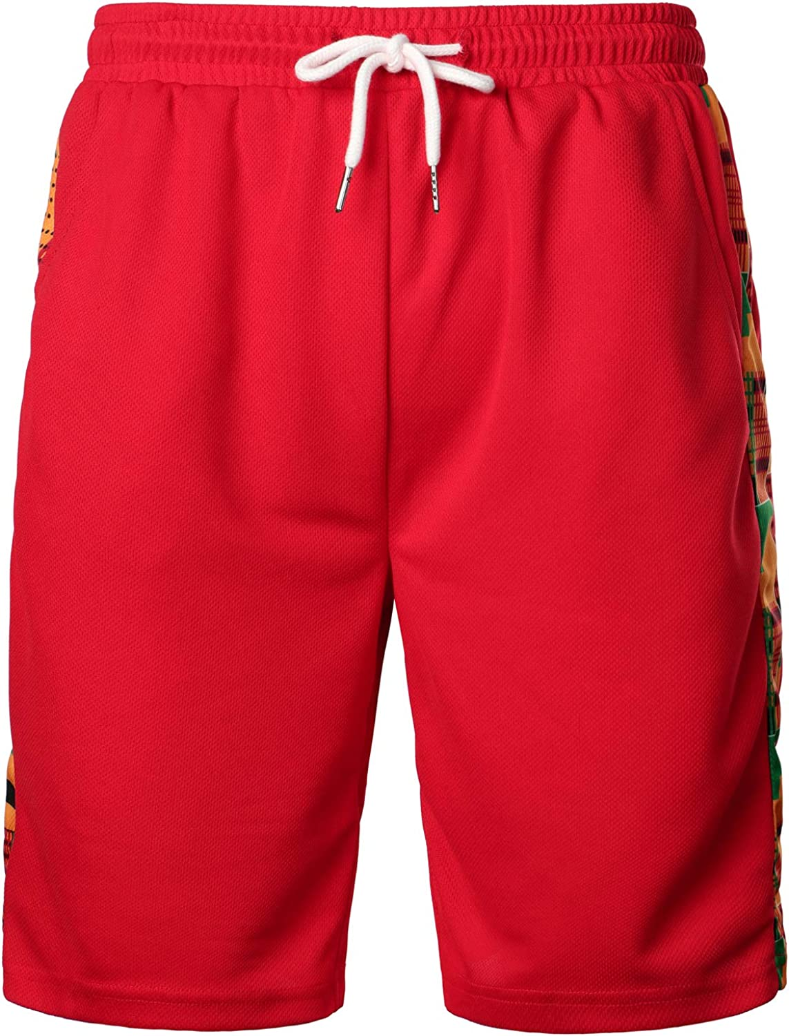 Men's Printed Colorblock T-Shirt and Shorts Set 025