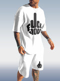 Suitmens Men's Fashion Print Shorts Set 100