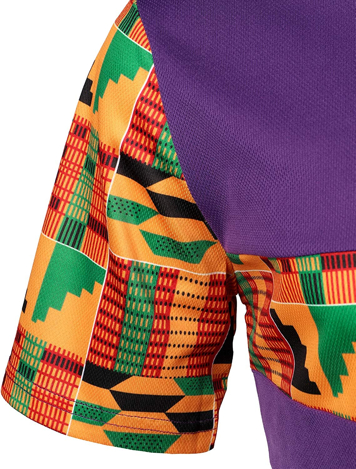Men's Printed Colorblock T-Shirt and Shorts Set 024