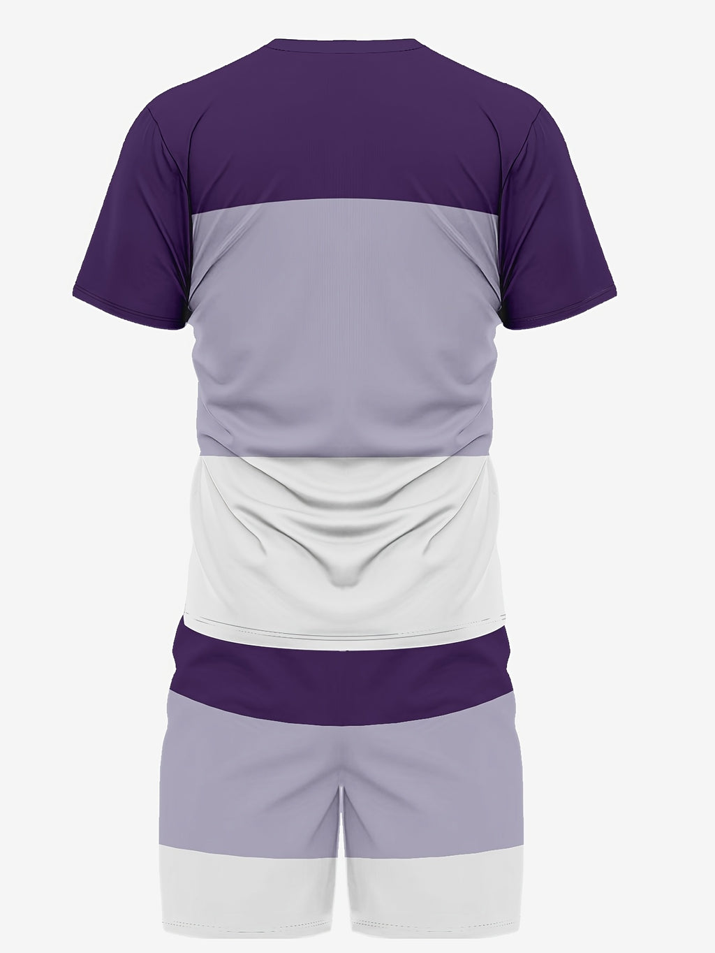 Men's Colorblock Summer Round Neck Set 106