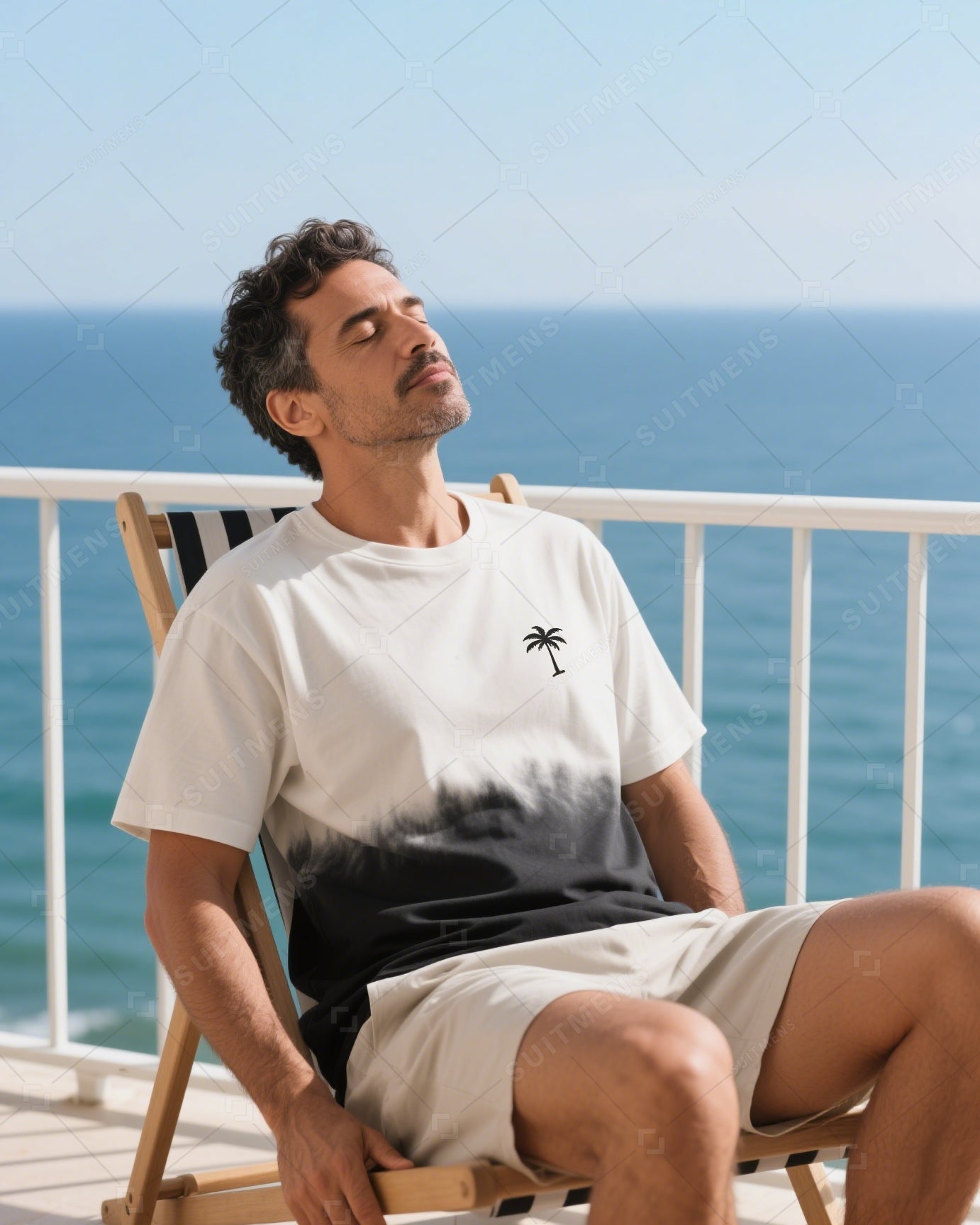 Men's Summer Vacation Round Neck Set 019
