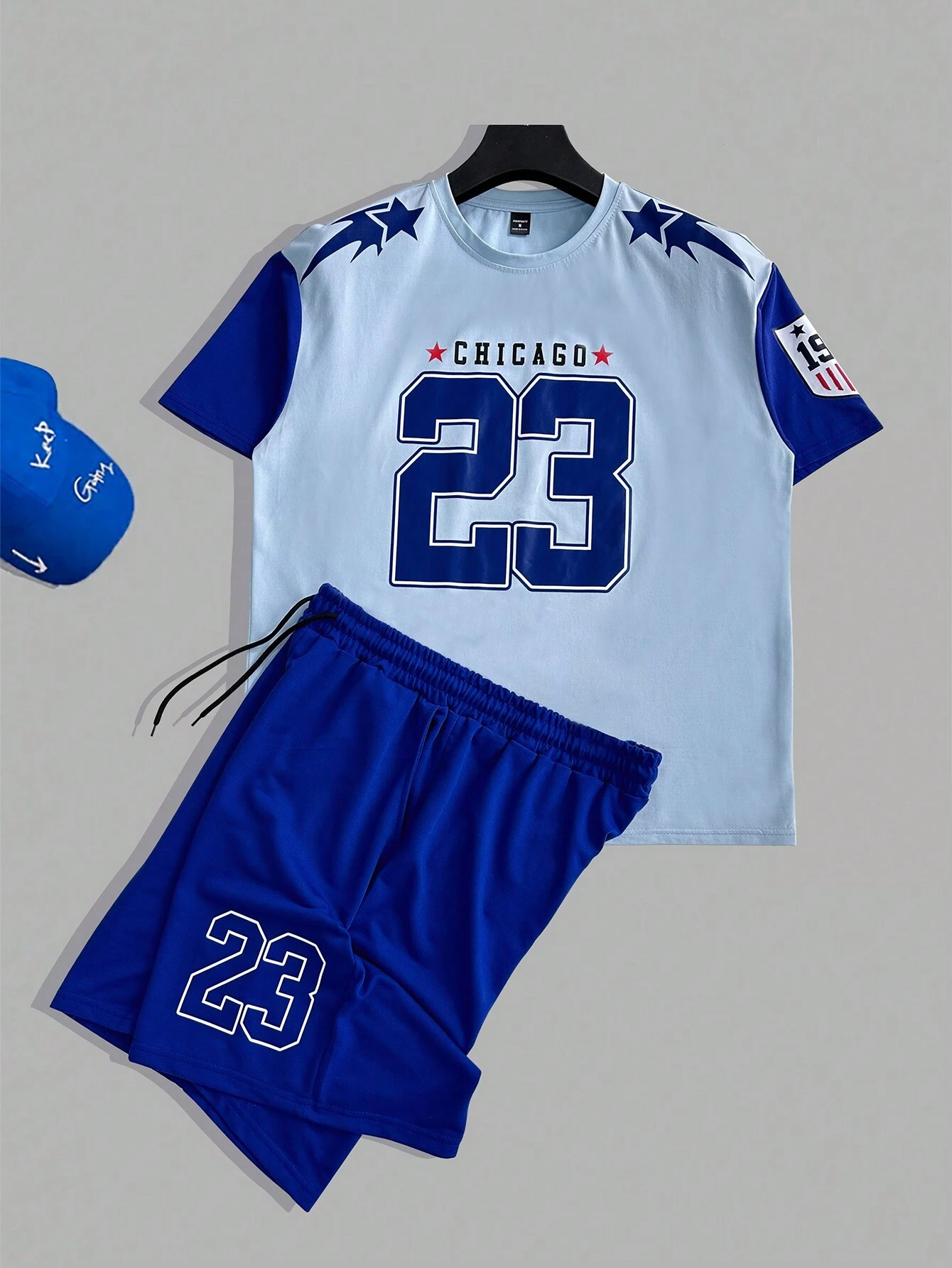 Men's Summer Sports Short Sleeve Set 012