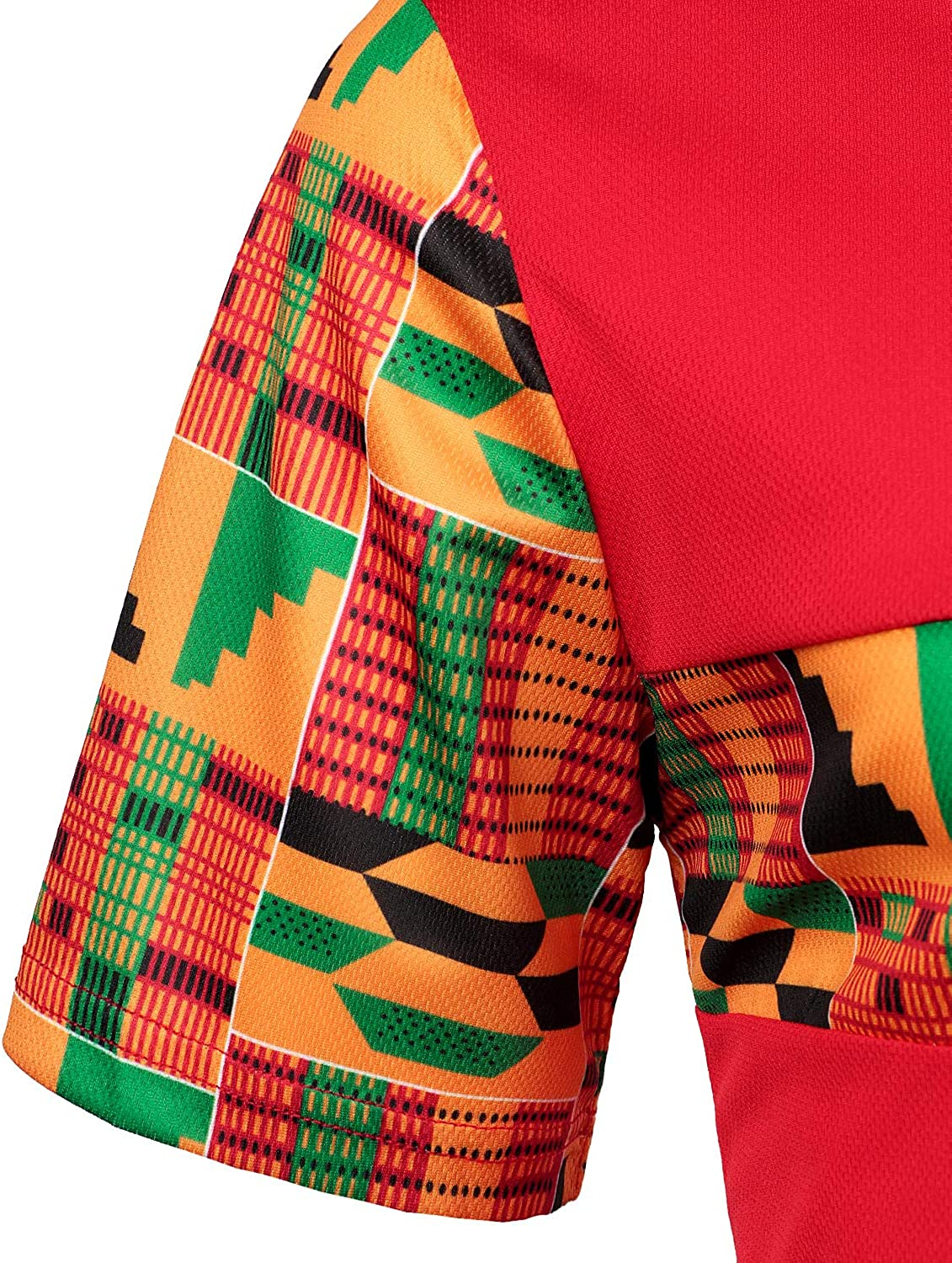Men's Printed Colorblock T-Shirt and Shorts Set 025