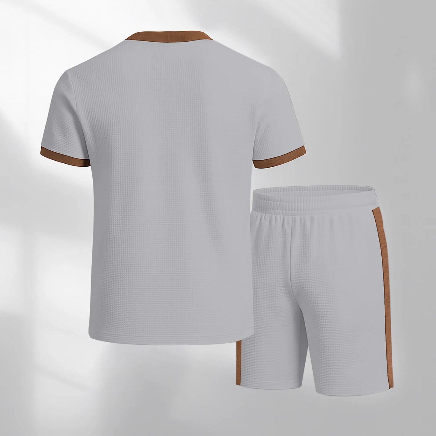 Men's King Pattern Short-Sleeved T-Shirt And Drawstring Shorts Set, Men's Casual Sportswear, Short-Sleeved Top And Shorts, Summer Men's Everyday Wear, Indoor And Outdoor Athletic Wear, Sports Set