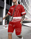 Men's Summer Sports Short Sleeve Set 002
