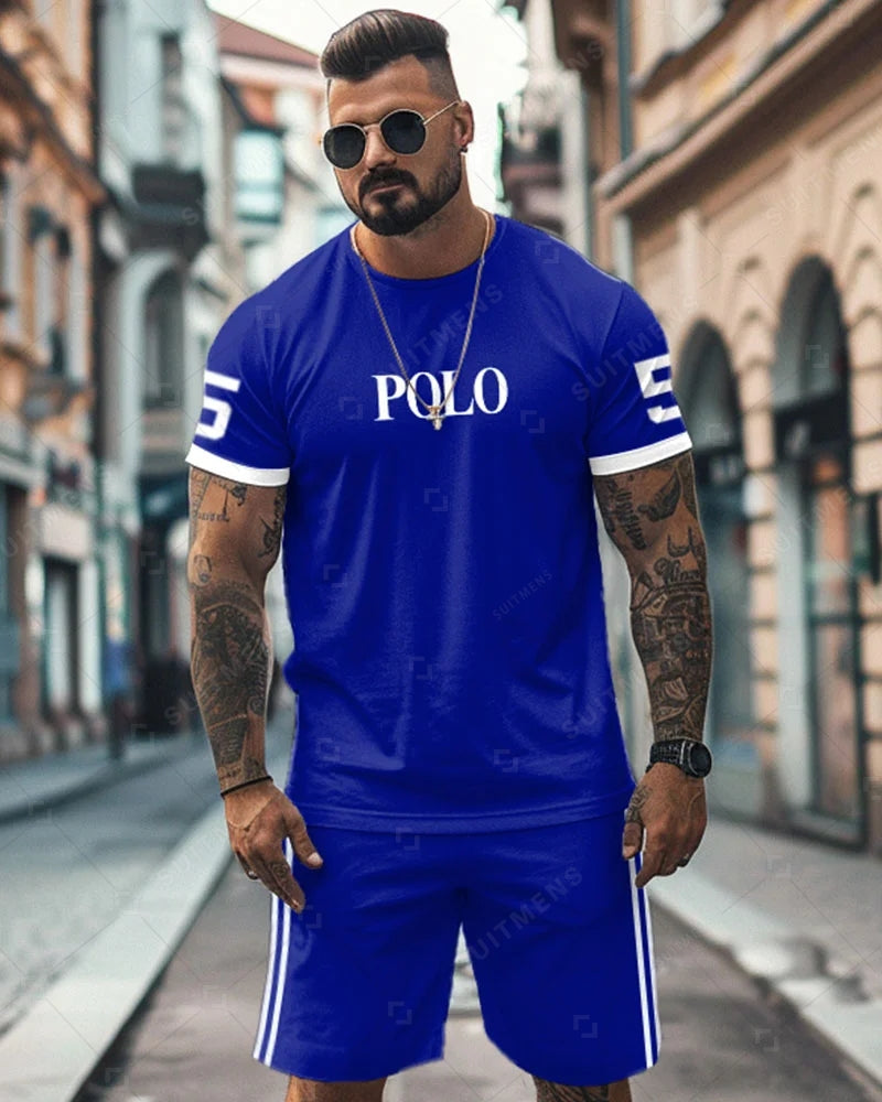 Men's Simple Casual Shorts Set 481