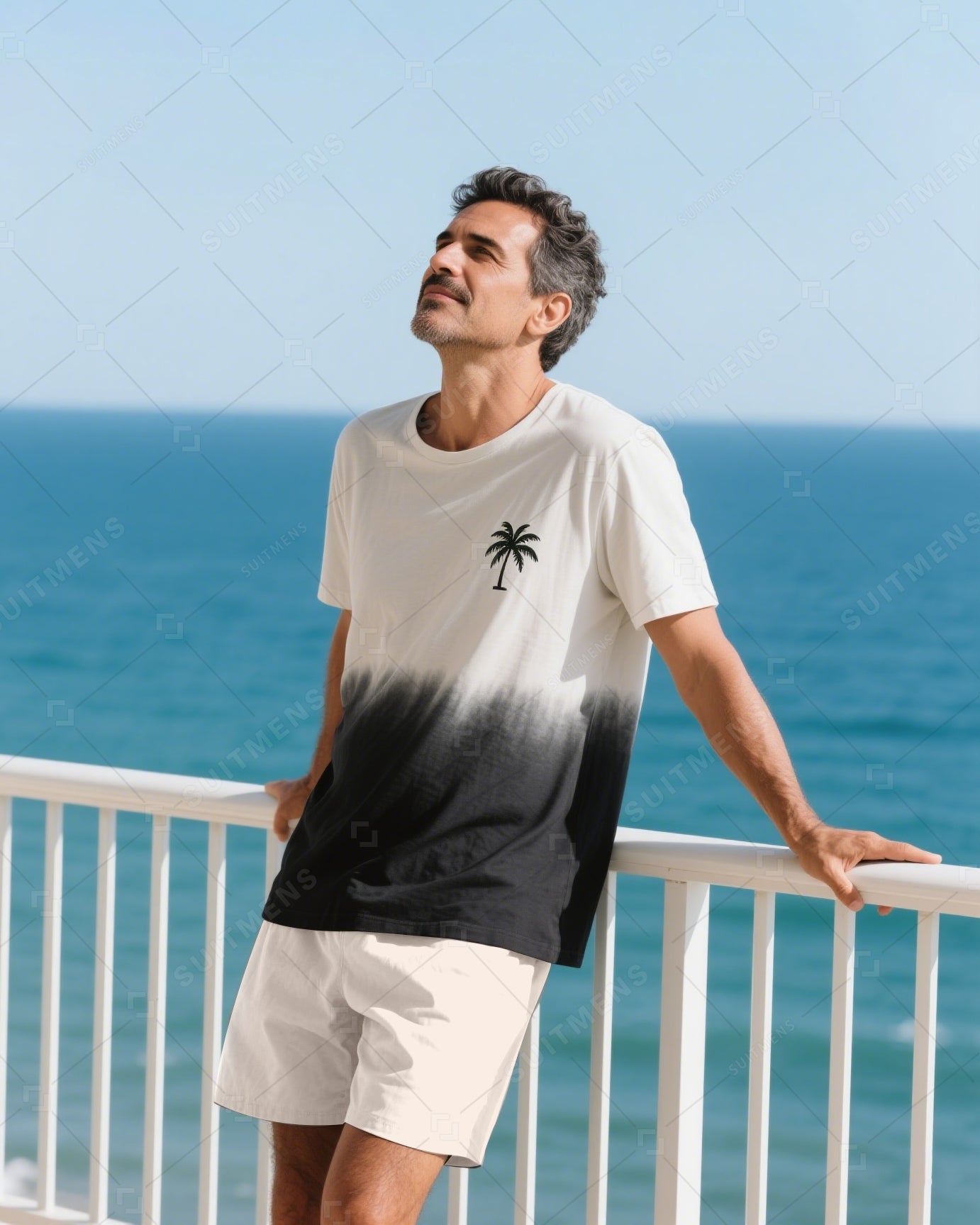 Men's Summer Vacation Round Neck Set 019