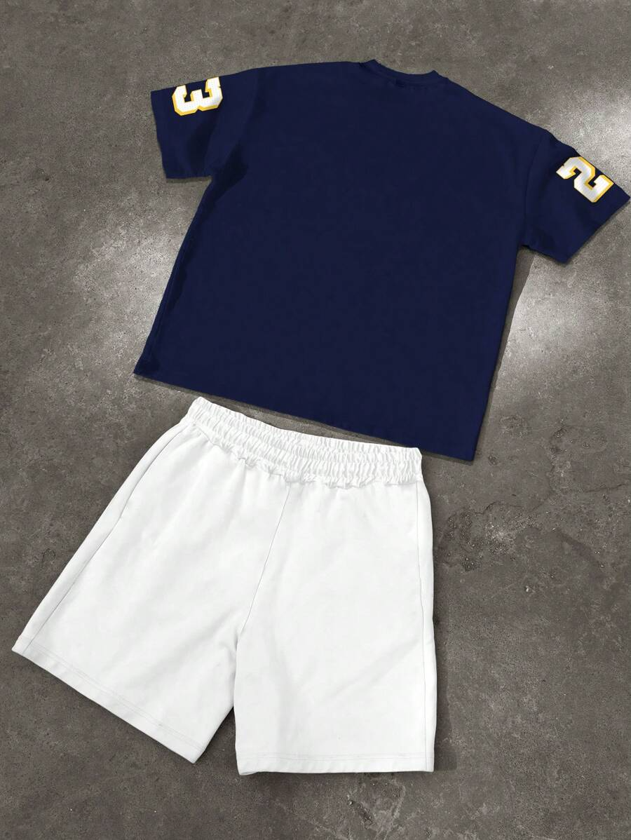 Men's Summer Sports Short Sleeve Set 015