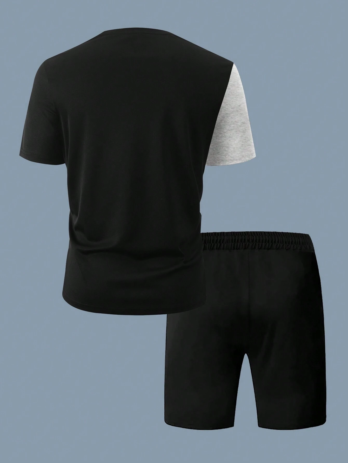 Men's color matching casual shorts Set 401