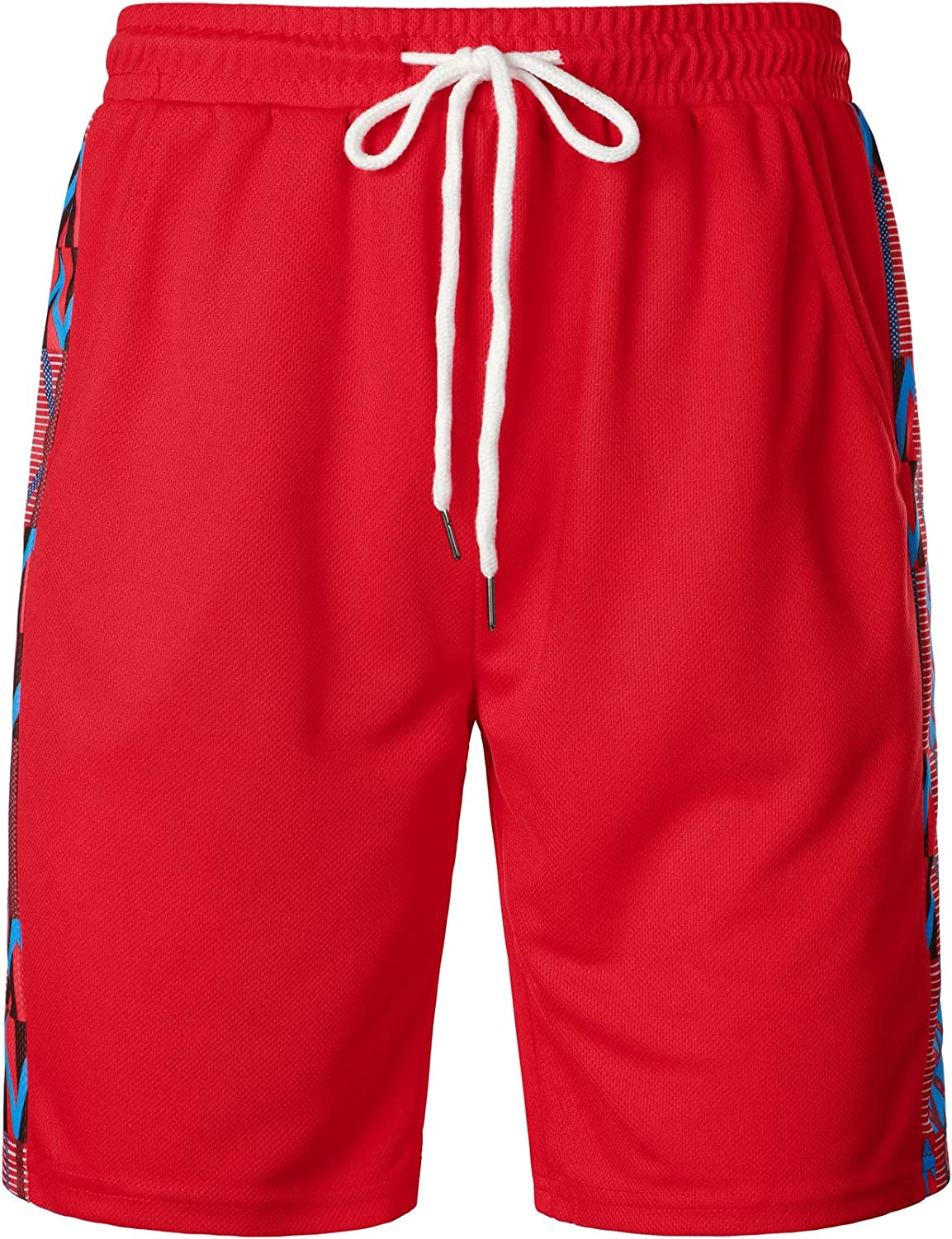 Men's Printed Colorblock T-Shirt and Shorts Set 026