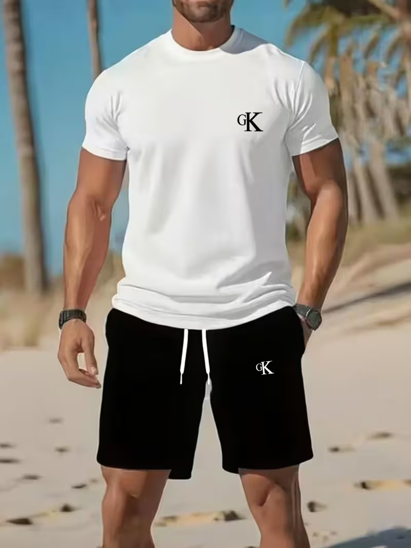 ⏰ Letzter Tag: 50% Rabatt! 🔥-Herren Sommer Set T-Shirt und Shorts