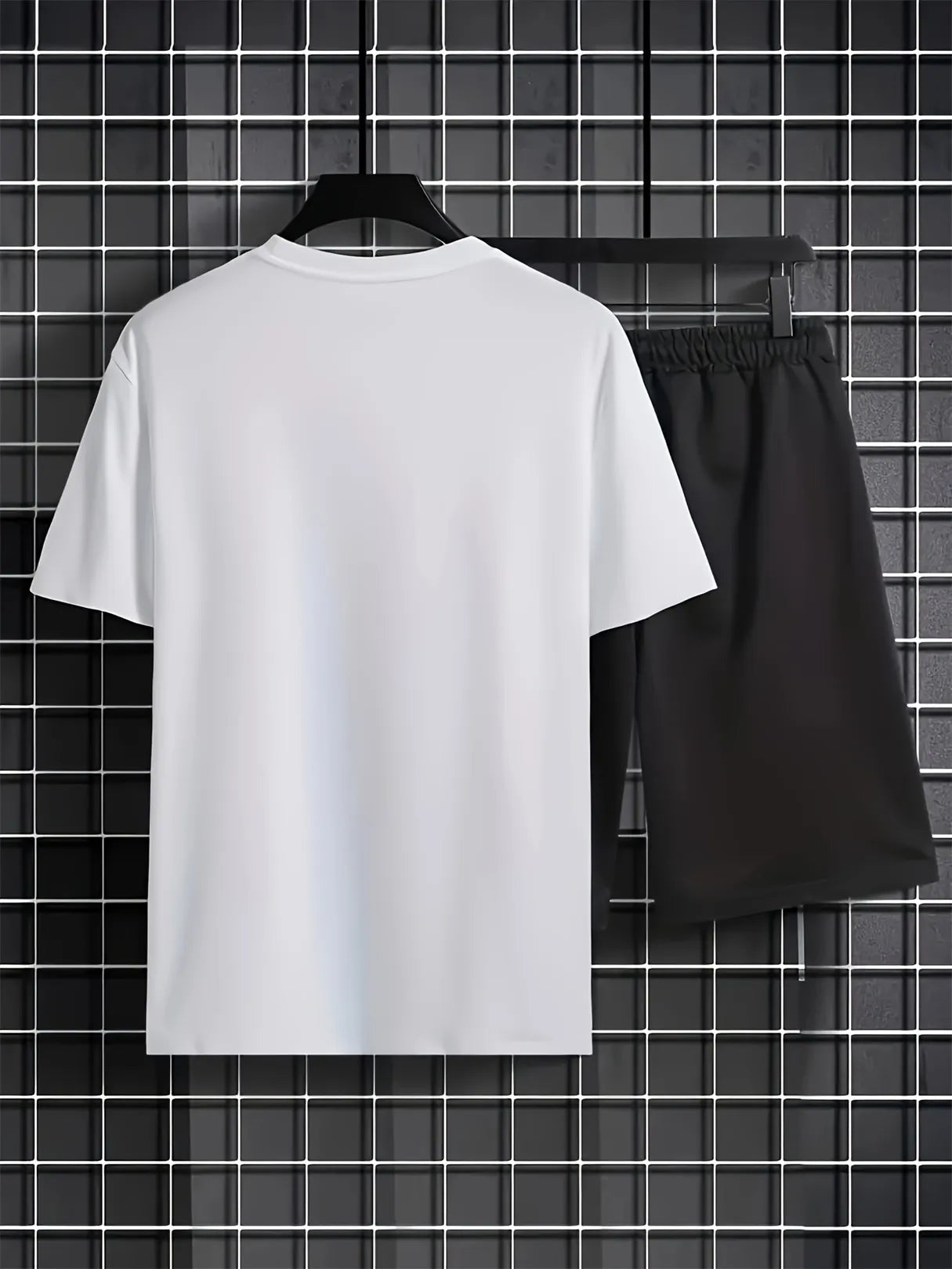 Men's Summer Personalized Printed Round Neck Set 262