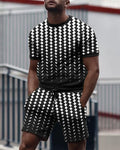 Suitmens Men's All Over Print Shorts Set 007