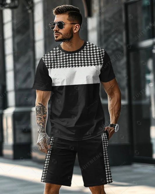 Men's Beach Vacation Casual Shorts Set 480