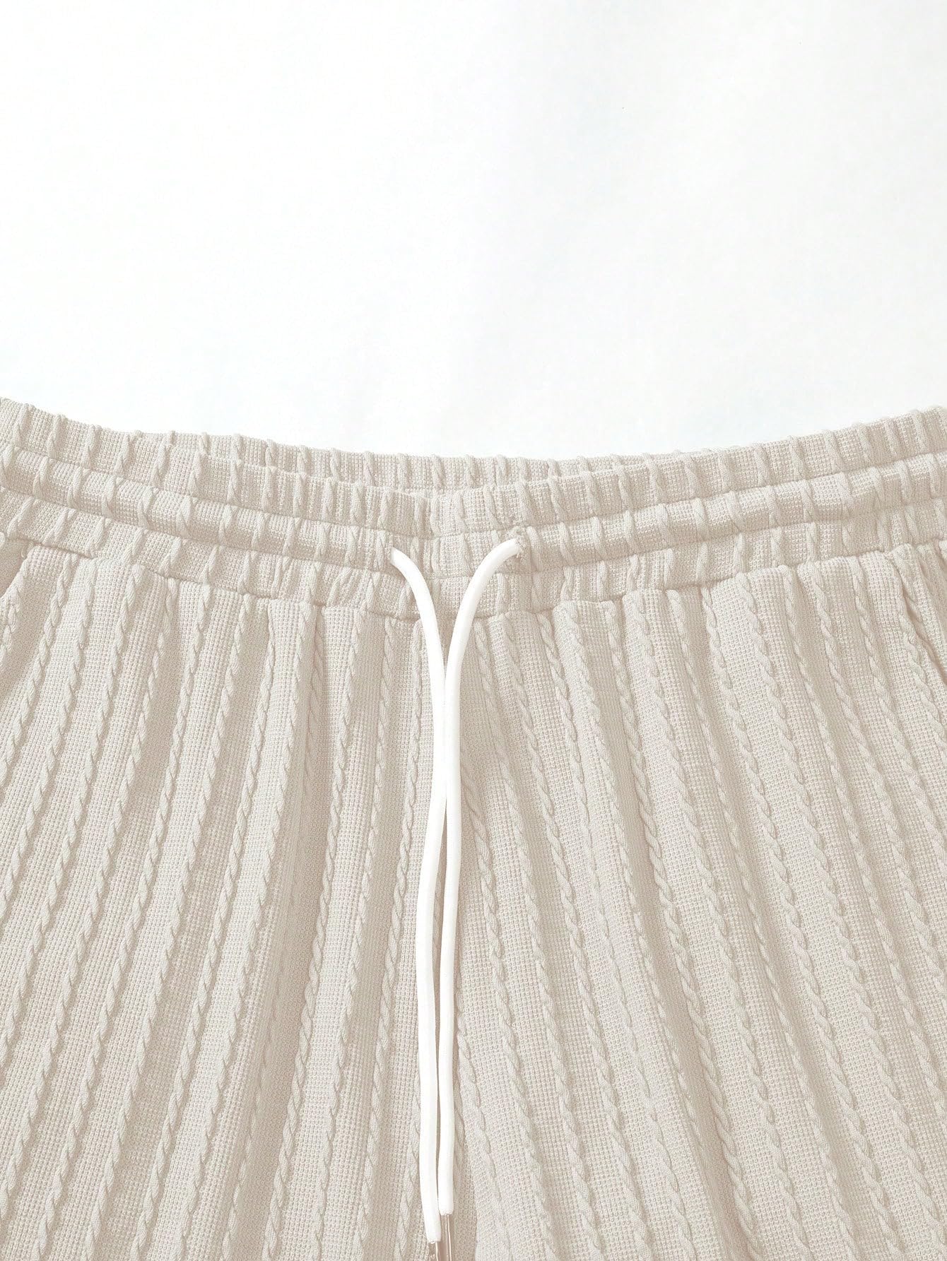 Men's casual gorgeous textured printed shorts set 559