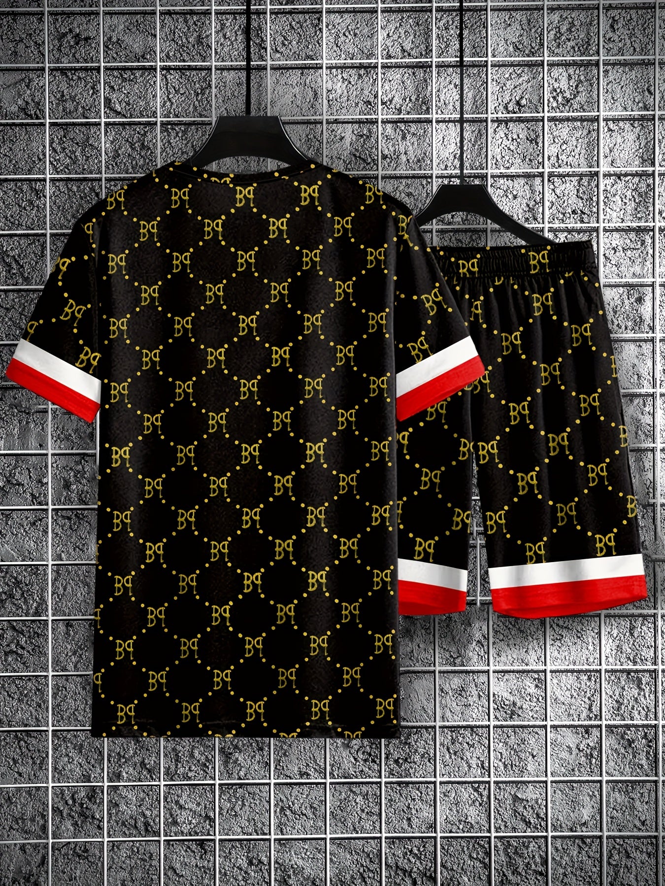 Men's Summer Vacation Round Neck Set 212