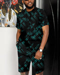 Suitmens Men's All Over Print Shorts Set 11