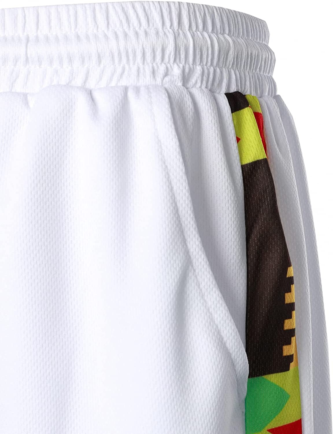 Men's Printed Colorblock T-Shirt and Shorts Set 006
