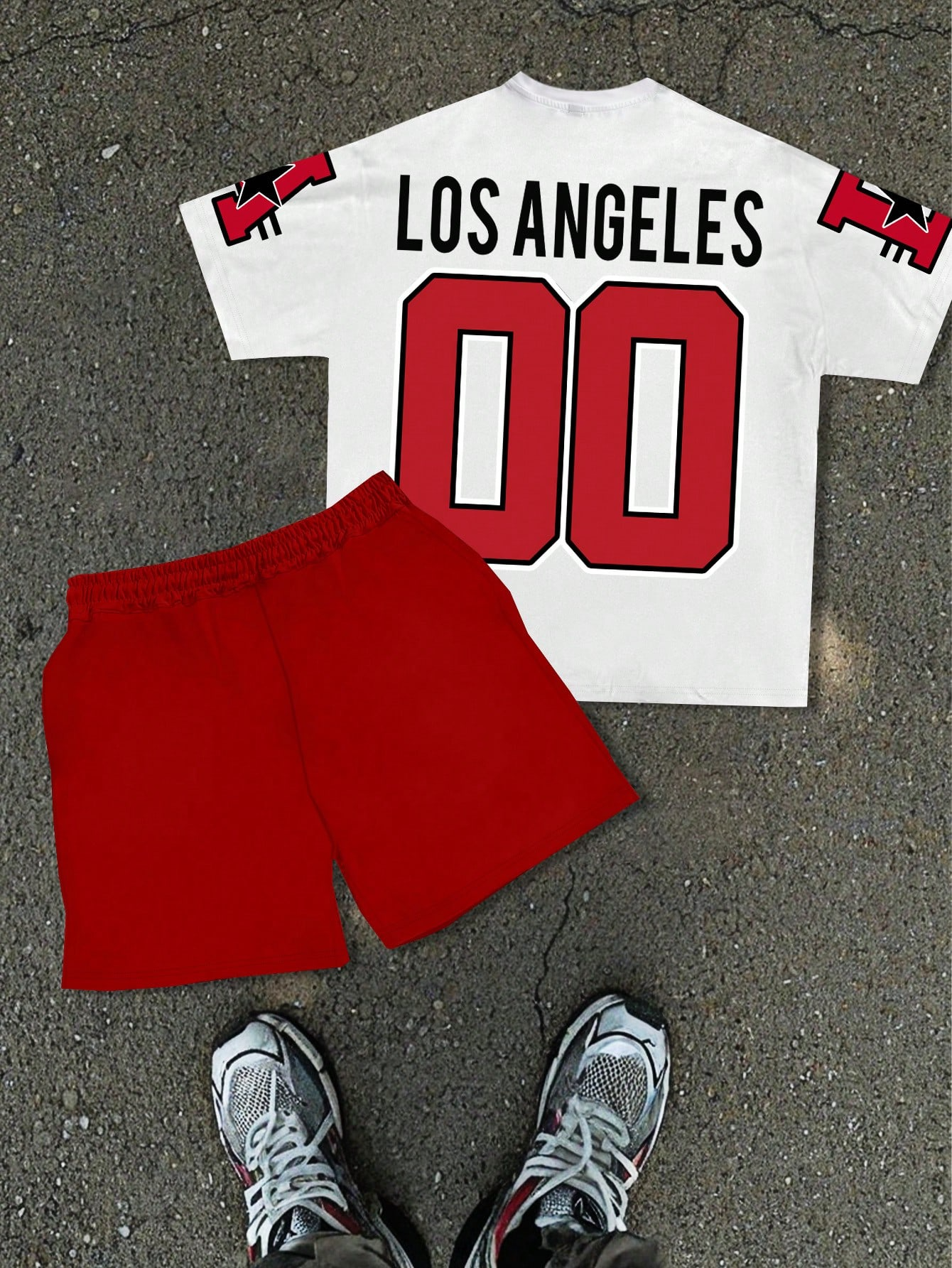 Men's Summer Sports Short Sleeve Set 014