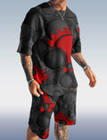 Suitmens Men's Printed Shorts Set 143