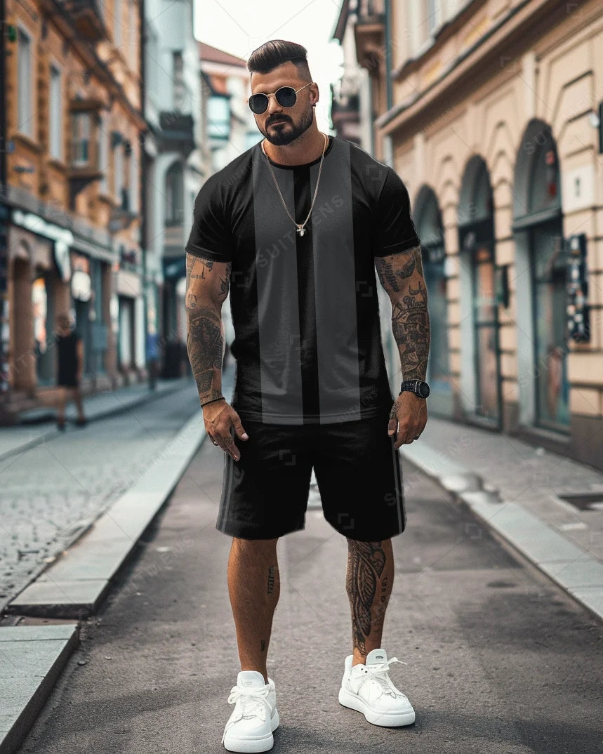 Men's Simple Casual Shorts Set 480