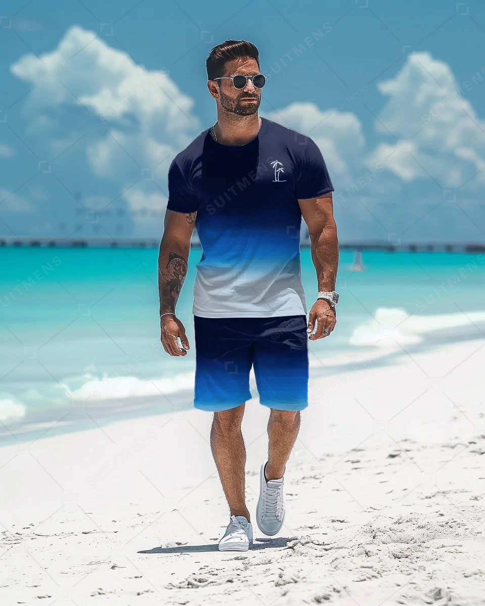 Men's Simple Casual Shorts Set 475