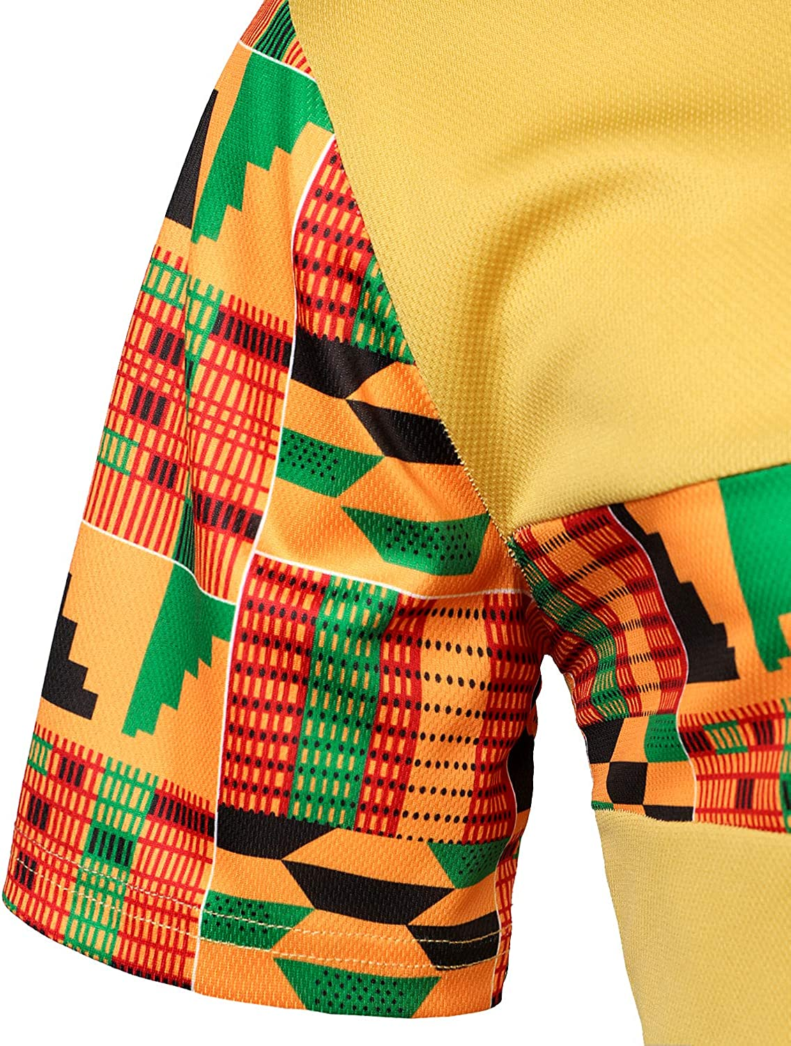 Men's Printed Colorblock T-Shirt and Shorts Set 022