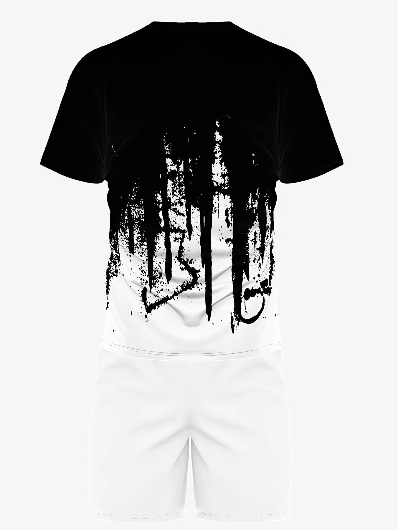 Men's Gradient Summer Round Neck Set 116
