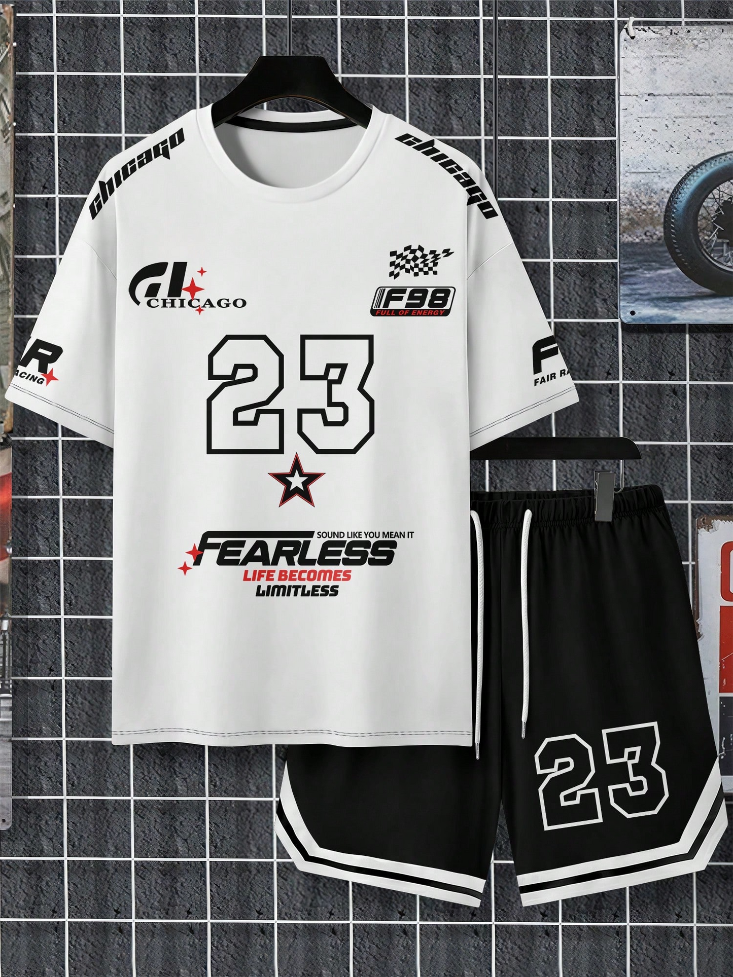 Men's Summer Sports Short Sleeve Set 005