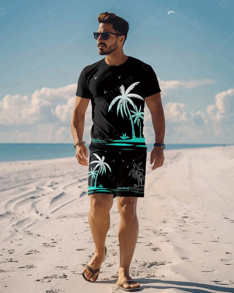 Men's Simple Casual Shorts Set 477