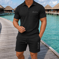 ⏰ Letzter Tag: 50% Rabatt! 🔥-Herren Sommer-Set mit Strukturmuster
