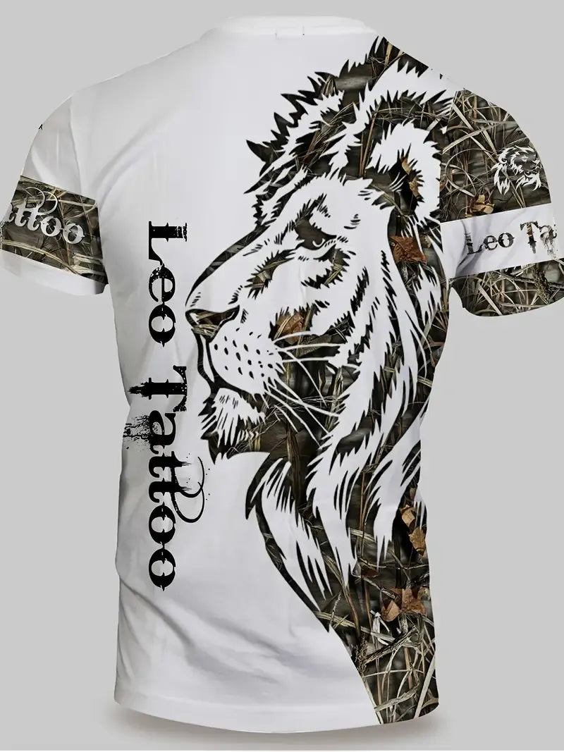Men's casual color block printed shorts Set 54