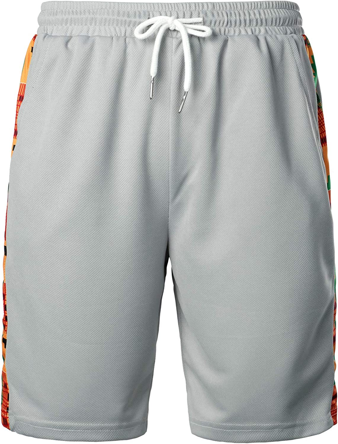 Men's Printed Colorblock T-Shirt and Shorts Set 029
