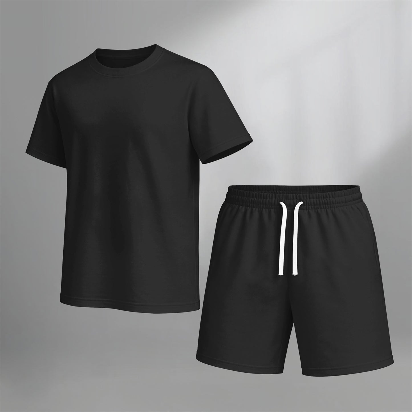 Men's Casual T-Shirt & Shorts Set, Lightweight Relaxed Fit, Comfortable and Stylish Summer Outfit, Perfect for Everyday Wear and Active Lifestyles