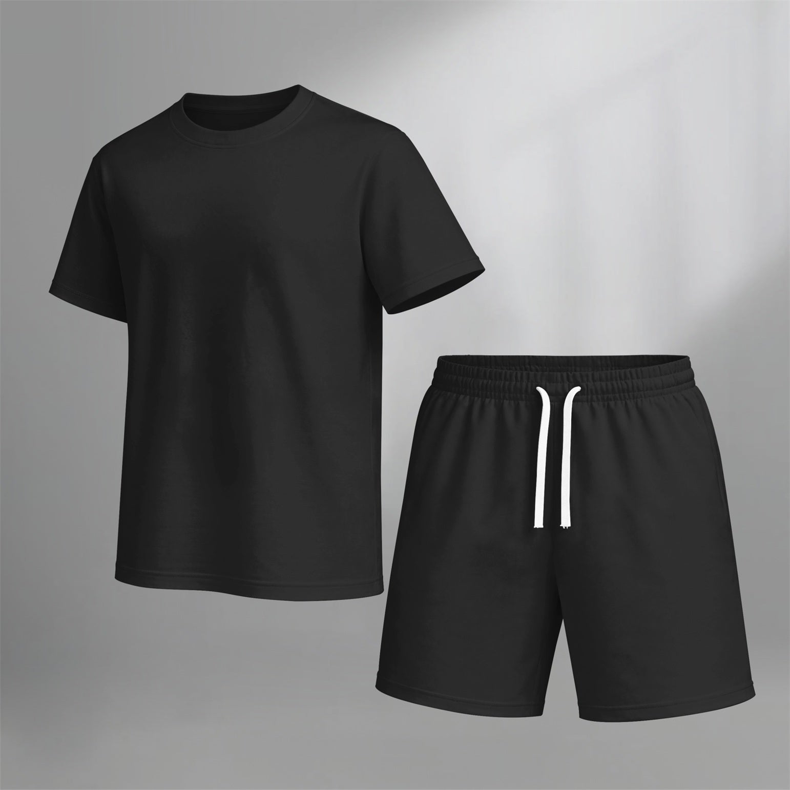 Men's Casual T-Shirt & Shorts Set, Lightweight Relaxed Fit, Comfortable and Stylish Summer Outfit, Perfect for Everyday Wear and Active Lifestyles